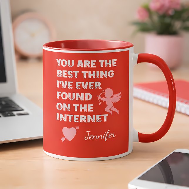 Custom Name | Funny Dating Valentine Day Gift Tasse (Custom Name | Funny Dating Valentine Day Gift Mug)
