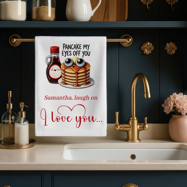 Custom Name Funny Food Towel Romantic Valentine Geschirrtuch (Custom Name Funny Food Towel Romantic Valentine)
