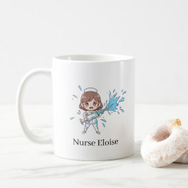 Custom Name Funny Nurse Overflowing Syringe Mug Kaffeetasse