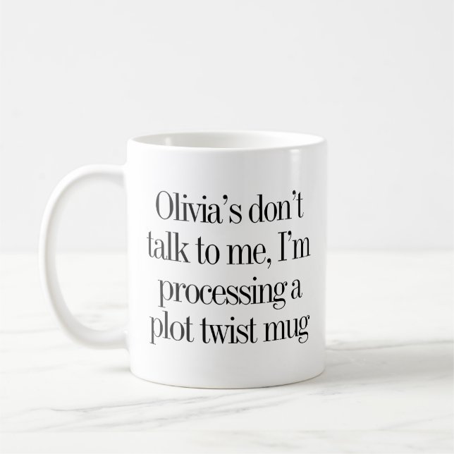 Custom Name Funny Quote Book Lovers Moody Kaffeetasse (Links)