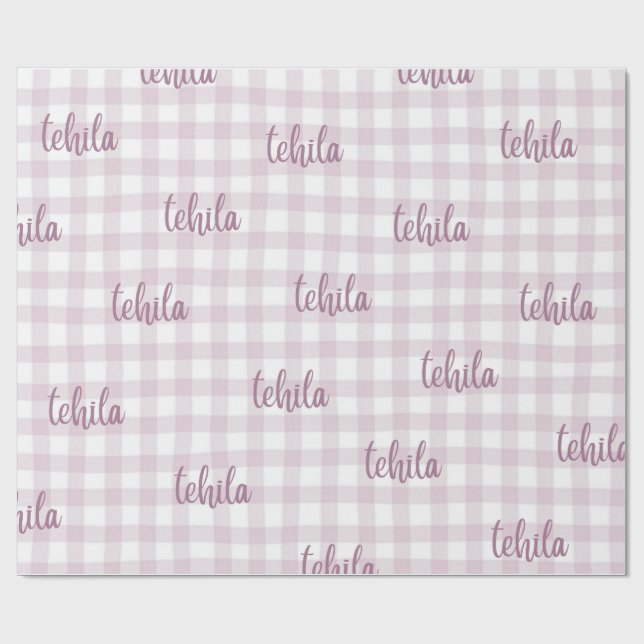 custom name gift wrap geschenkpapier (Flach)
