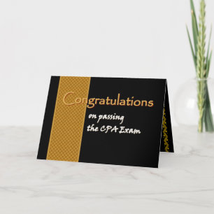 CUSTOM NAME Gratulationen - CPA Exam Karte