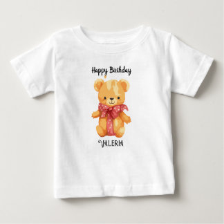 Custom Name Happy Birtday Baby T-shirt