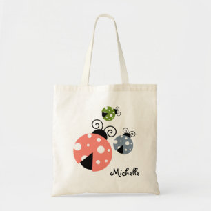 Custom Name Ladybug Tote Tragetasche
