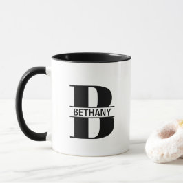 Custom Name Letter 'B' Mug Tasse