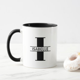 Custom Name Letter 'I' Mug Tasse