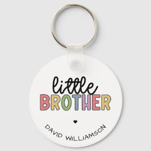 Custom Name Little Brother Cute Personalized  Schlüsselanhänger