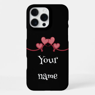 Custom Name love Heart phone case  iPhone 16 Pro Max Hülle
