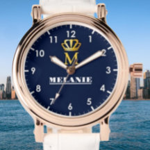 Custom Name Luxury Royal Elegant Monogran 