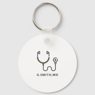 Custom Name   Medical Stethoscope   Doctor Nurse Schlüsselanhänger