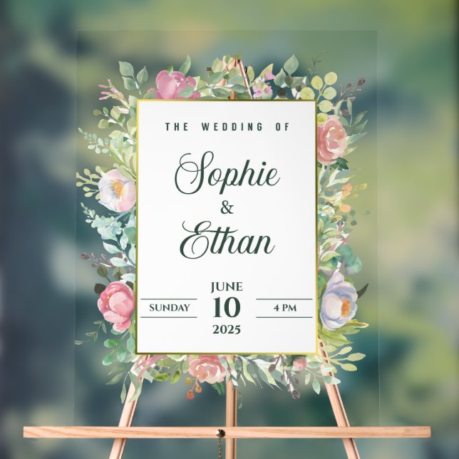 Custom name > message me - Wedding Acrylic Sign Acrylschild (Neutral)