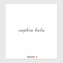 Custom Name Modern Handwritten Design Aufkleber