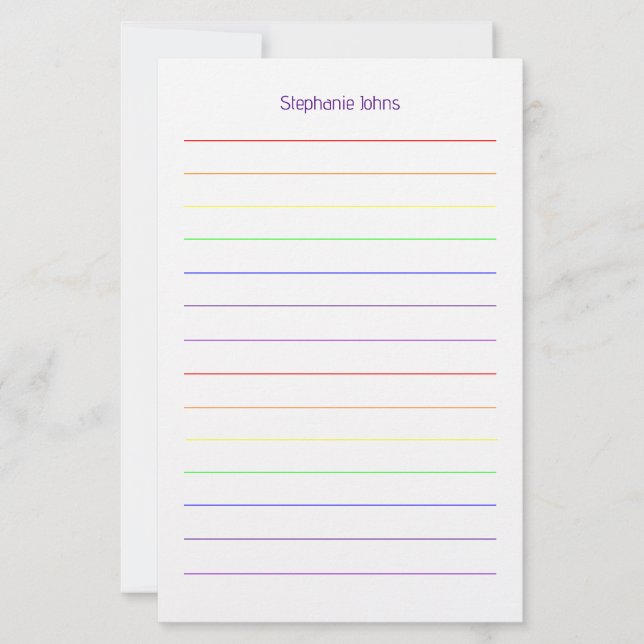 Custom Name Monogram Bridal Shower Wedding Briefpapier (Vorderseite)