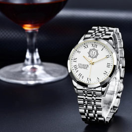 Custom Name Monogram for Weddings & Anniversaries Armbanduhr