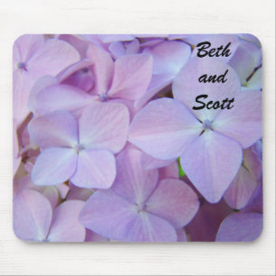 Custom Name mouspad Beth and Scott Hydrangea Mousepad