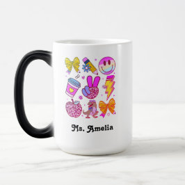 Custom Name Mug, Custom Teacher Mug,Back to school Verwandlungstasse