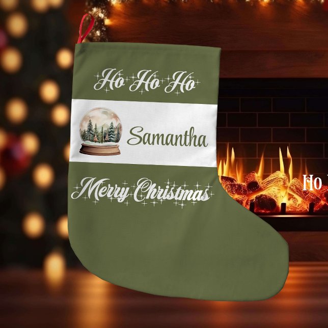 Custom Name Nordic Christmas Stocking Großer Weihnachtsstrumpf (Custom Name Nordic Christmas Stocking)