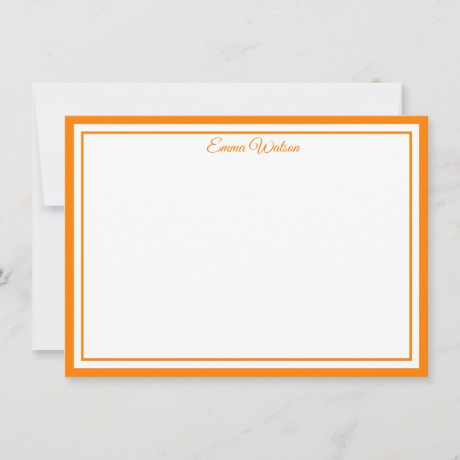 Custom Name Note Card Mitteilungskarte (Vorderseite)