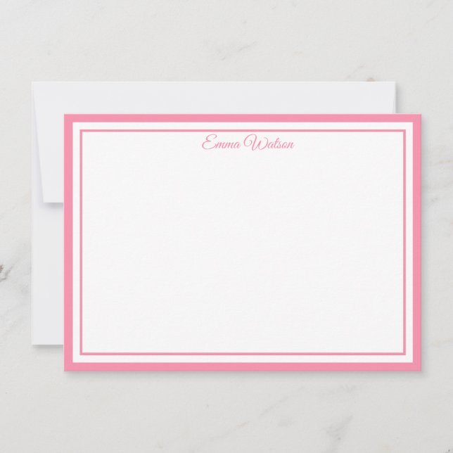 Custom Name Note Card Mitteilungskarte (Vorderseite)