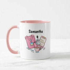 Custom Name Nurse Coffee Mug Gift Tasse