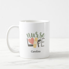 Custom Name Nurse life Coffee Mug Gift Kaffeetasse