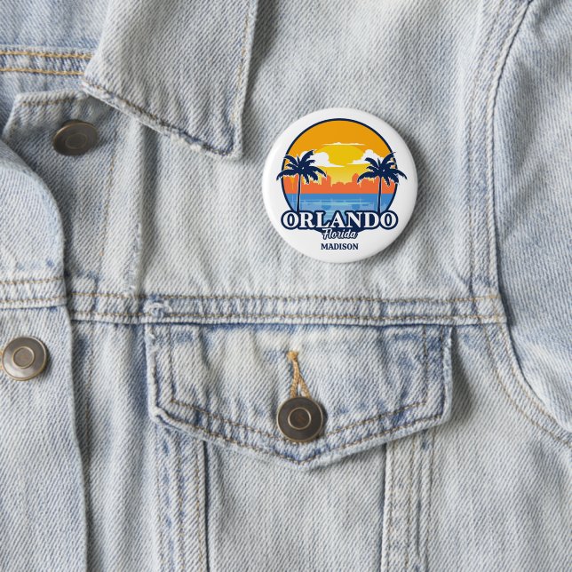 Custom Name Orlando Florida Button (Beispiel)