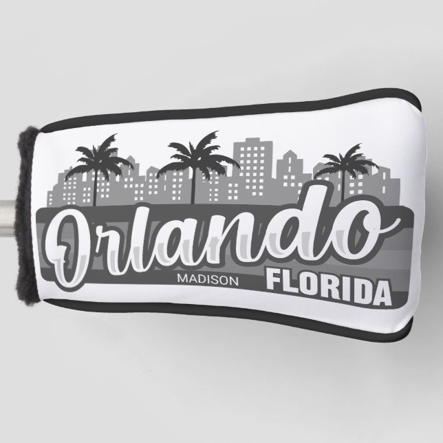 Custom Name Orlando Florida Golf Headcover (Vorderseite)
