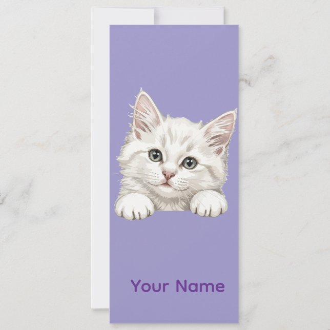 Custom Name Personalized Kitten Art Gift Einladung (Vorderseite)