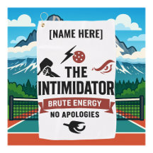 Custom Name Pickleball Sport Towel The Intimidator