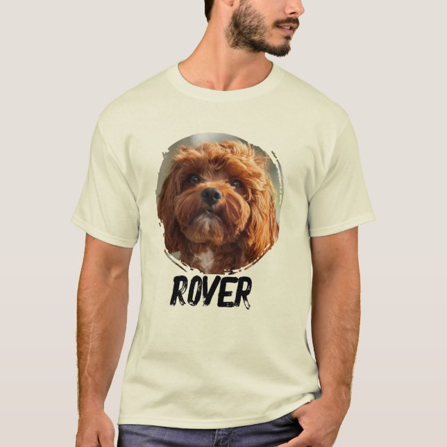 Custom Name & Picture | Dog Cat Pet Lover Gift  T-Shirt (Vorderseite)