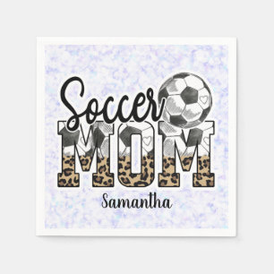 Custom Name Soccer Mom   Mother's Day Serviette