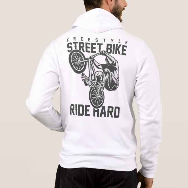 Custom name Street Bike Hoodie (Rückseite)