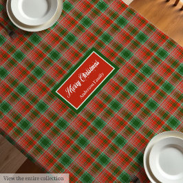 Custom Name Tablecloth Traditional Christmas Look Tischdecke