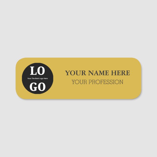 Custom Name Tag For Employee Namensschild (Vorderseite)