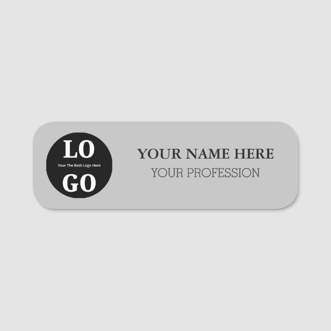 Custom Name Tag For Employee Namensschild (Vorderseite)