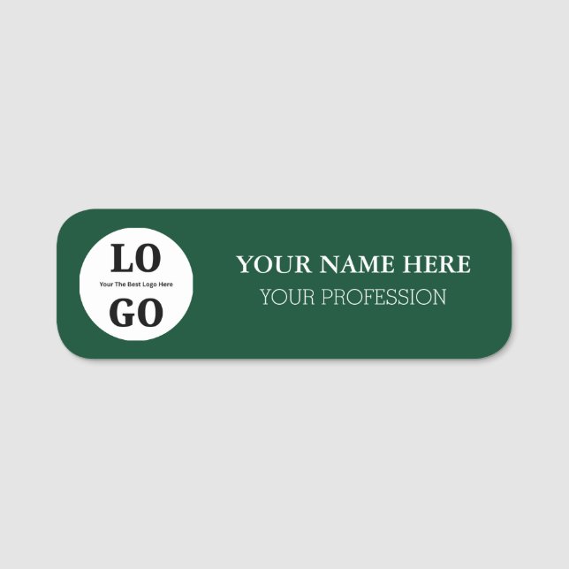 Custom Name Tag For Employee Namensschild (Vorderseite)