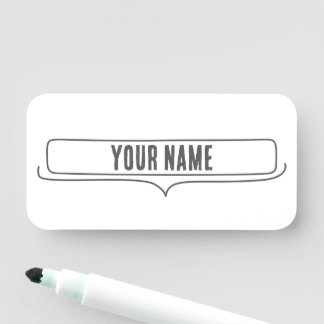 Custom Name Tag – Speech Frame Namensschild