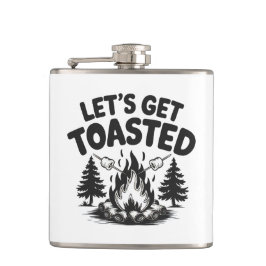 Custom Name & Text Camping Flachmann