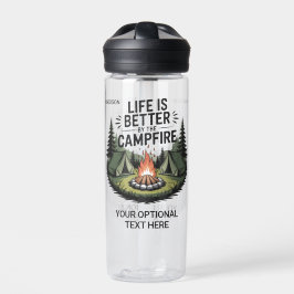 Custom Name & Text Camping Trinkflasche