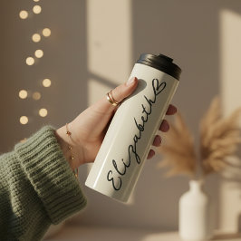 Custom Name Thermal Tumbler Gift for Bridesmaids Thermosbecher