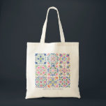 Custom Name Tile Mosaic  Tragetasche<br><div class="desc">Personalize this lovely tile mosaic tote bag to take a little style with you wherever you go.</div>