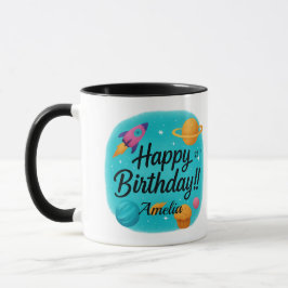 Custom Name Turquoise 21st Birthday Tasse