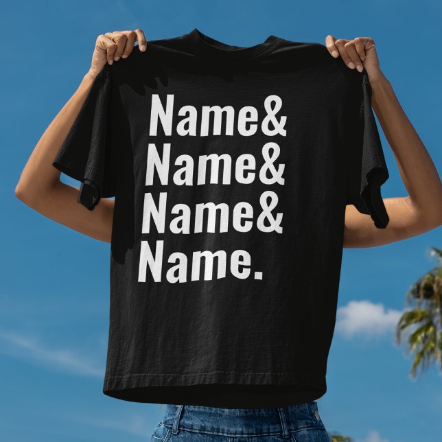 Custom Name & Typography  Personalized Minimalist  T-Shirt (Von Creator hochgeladen)