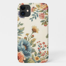 Custom name vintage feminine floral Case-Mate iPhone hülle