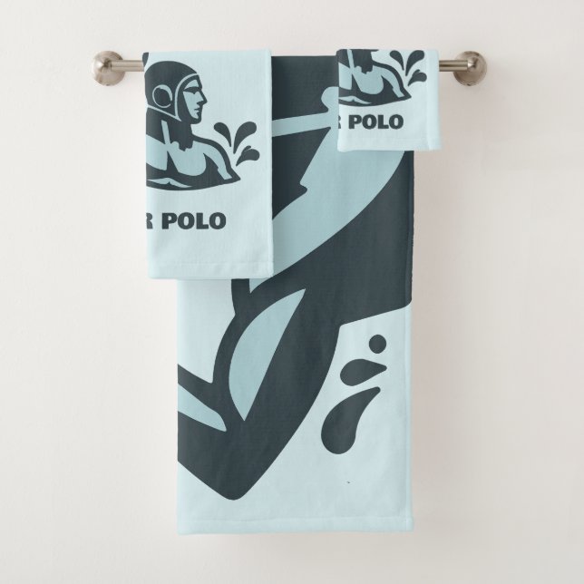 Custom Name Water Polo Badhandtuch Set (Insitu)