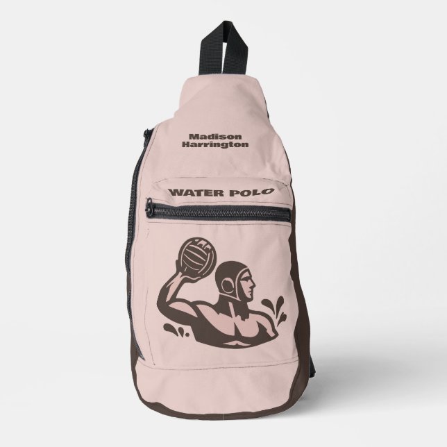 Custom Name Water Polo Crossbody Bag (Vorderseite)
