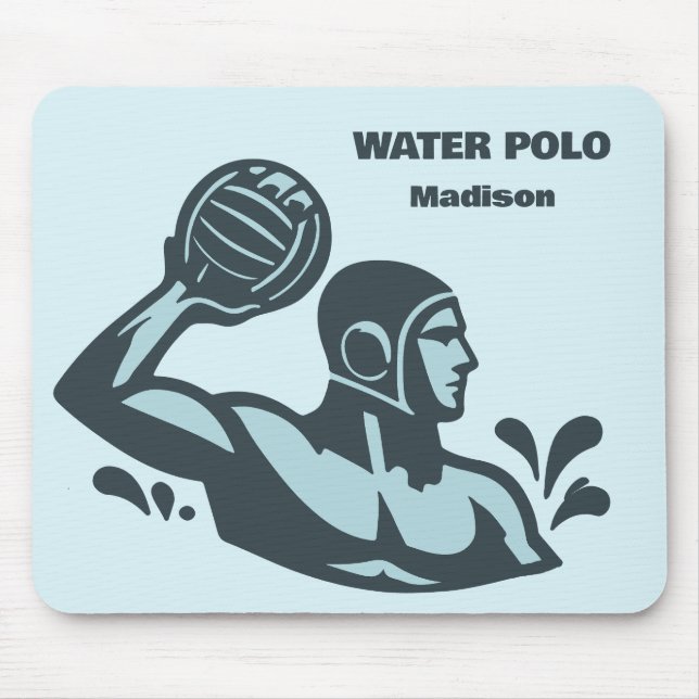 Custom Name Water Polo Mousepad (Vorne)