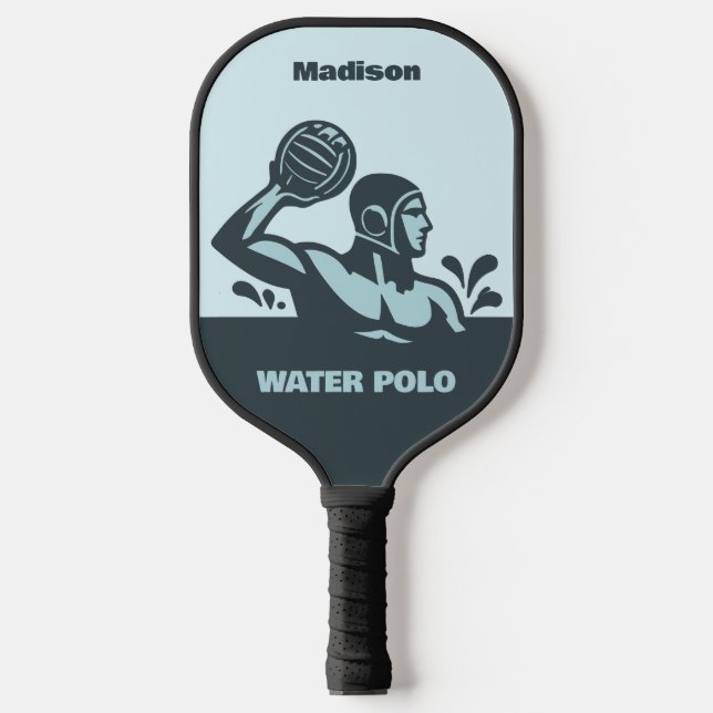 Custom Name Water Polo Pickleball Schläger (Vorderseite)