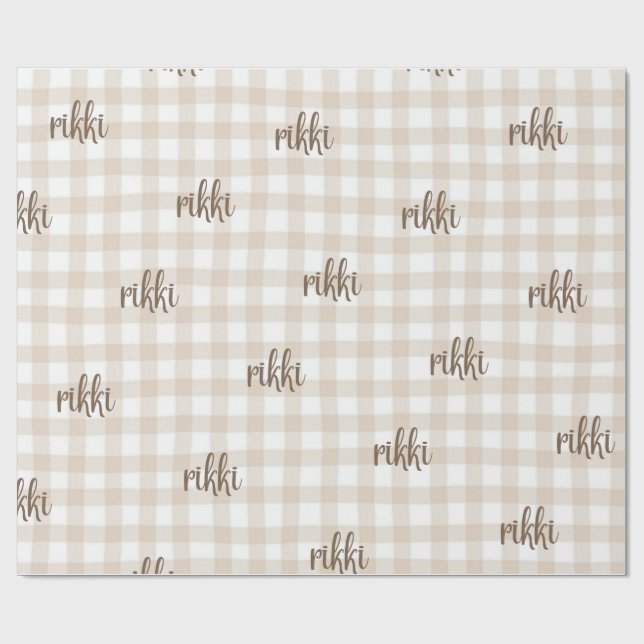 custom name wrapping paper geschenkpapier (Flach)