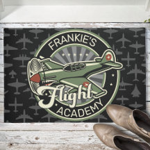 Custom NAME WWII Military Fighter War Plane Retro